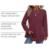 image:imageWIHOLL Long Sleeve Shirts for Women Fall Sweaters Lightweight Trendy Tops2fuchsia