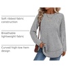 image:imageWIHOLL Long Sleeve Shirts for Women Fall Sweaters Lightweight Trendy Tops2grey