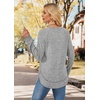 image:imageWIHOLL Long Sleeve Shirts for Women Fall Sweaters Lightweight Trendy Tops2grey