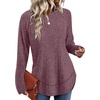 image:imageWIHOLL Long Sleeve Shirts for Women Fall Sweaters Lightweight Trendy Tops2purple