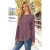 image:imageWIHOLL Long Sleeve Shirts for Women Fall Sweaters Lightweight Trendy Tops2purple