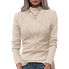 image:imageWIHOLL Long Sleeve Shirts for Women Fall Tops Casual OutfitsBeige
