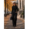 image:imageWIHOLL Long Sleeve Shirts for Women Fall Tops Casual OutfitsBlack