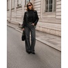 image:imageWIHOLL Long Sleeve Shirts for Women Fall Tops Casual OutfitsBlack Polka Dot