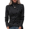 image:imageWIHOLL Long Sleeve Shirts for Women Fall Tops Casual OutfitsBlack Polka Dot