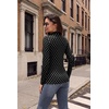 image:imageWIHOLL Long Sleeve Shirts for Women Fall Tops Casual OutfitsBlack Polka Dot