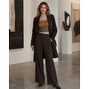 image:imageWIHOLL Long Sleeve Shirts for Women Fall Tops Casual OutfitsBrown Stripe