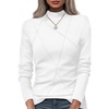 image:imageWIHOLL Long Sleeve Shirts for Women Fall Tops Casual OutfitsWhite