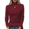 image:imageWIHOLL Long Sleeve Shirts for Women Fall Tops Casual OutfitsWine Red
