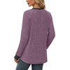 image:imageWIHOLL Long Sleeve Shirts for Women Lightweight Sweaters Fall Outfits 2026 Color Block Winter Clothing Dressy Casual Soft04purple