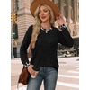 image:imageWIHOLL Long Sleeve Shirts for Women Lightweight Sweaters Fall Outfits 2026 Color Block Winter Clothing Dressy Casual Soft08black Leopard