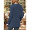 image:imageWIHOLL Long Sleeve Shirts for Women Lightweight Sweaters Fall Outfits 2026 Color Block Winter Clothing Dressy Casual Soft08blue Plaid