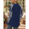 image:imageWIHOLL Long Sleeve Shirts for Women Lightweight Sweaters Fall Outfits 2026 Color Block Winter Clothing Dressy Casual SoftBlue Apricot