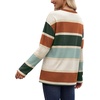 image:imageWIHOLL Long Sleeve Shirts for Women Stripe Tops Loose Oversized Fall OutfitCaramel Green