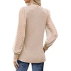 image:imageWIHOLL Long Sleeve Shirts for Women Tops Tunic Fall Trendy Crew Neck ClothesBeige
