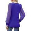 image:imageWIHOLL Long Sleeve Shirts for Women Tops Tunic Fall Trendy Crew Neck ClothesBright Blue