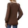 image:imageWIHOLL Long Sleeve Shirts for Women Tops Tunic Fall Trendy Crew Neck ClothesBrown