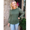 image:imageWIHOLL Long Sleeve Shirts for Women Tops Tunic Fall Trendy Crew Neck ClothesDeepgreen