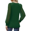 image:imageWIHOLL Long Sleeve Shirts for Women Tops Tunic Fall Trendy Crew Neck ClothesGreen
