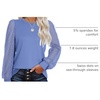 image:imageWIHOLL Long Sleeve Shirts for Women Tops Tunic Fall Trendy Crew Neck ClothesLight Blue
