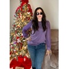 image:imageWIHOLL Long Sleeve Shirts for Women Tops Tunic Fall Trendy Crew Neck ClothesPurple