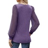 image:imageWIHOLL Long Sleeve Shirts for Women Tops Tunic Fall Trendy Crew Neck ClothesPurple