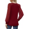 image:imageWIHOLL Long Sleeve Shirts for Women Tops Tunic Fall Trendy Crew Neck ClothesRed