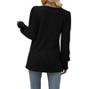 image:imageWIHOLL Long Sleeve Shirts for Women Trendy Casual Square Neck Tops Lightweight Sweaters03black