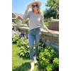 image:imageWIHOLL Long Sleeve Shirts for Women Trendy Casual Square Neck Tops Lightweight Sweaters10coffee