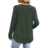 image:imageWIHOLL Long Sleeve Shirts for Women V Neck Lightweight Sweaters Casual Tunic Tops Outfits Fall Fashion Clothes 202601  Green