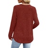 image:imageWIHOLL Long Sleeve Shirts for Women V Neck Lightweight Sweaters Casual Tunic Tops Outfits Fall Fashion Clothes 202603  Caramel