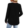 image:imageWIHOLL Long Sleeve Shirts for Women V Neck Lightweight Sweaters Casual Tunic Tops Outfits Fall Fashion Clothes 202604  Black