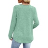 image:imageWIHOLL Long Sleeve Shirts for Women V Neck Lightweight Sweaters Casual Tunic Tops Outfits Fall Fashion Clothes 202609  Sage Green