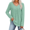 image:imageWIHOLL Long Sleeve Shirts for Women V Neck Lightweight Sweaters Casual Tunic Tops Outfits Fall Fashion Clothes 202609  Sage Green
