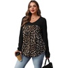image:imageWIHOLL Long Sleeve Shirts for Women V Neck Lightweight Sweaters Casual Tunic Tops Outfits Fall Fashion Clothes 202617  Leopard Print