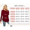 image:imageWIHOLL Long Sleeve Tunic Tops for Women Fashion T Shirts for Girls Curved Hem Coffee XL