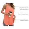 image:imageWIHOLL Loose Fit Tank Tops for Women Scoop Neck Summer Side Split Sleeveless Shirts 2026 FashionCcoral