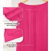 image:imageWIHOLL Loose Fit Tank Tops for Women Scoop Neck Summer Side Split Sleeveless Shirts 2026 FashionChot Pink