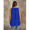 image:imageWIHOLL Loose Fit Tank Tops for Women Scoop Neck Summer Side Split Sleeveless Shirts 2026 FashionDblue