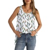 image:imageWIHOLL Loose Fit Tank Tops for Women Scoop Neck Summer Side Split Sleeveless Shirts 2026 FashionGwhite Print