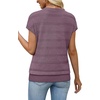 image:imageWIHOLL Short Sleeve Sweater for Women V Neck Trendy Summer Tops 2026 Spring Fashion Clothing Business Casual OutfitsGrey Purple