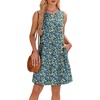 image:imageWIHOLL Summer Dresses for Women 2026 Loose Crew Neck Sleeveless Sundresses Casual Swimsuit Coverup with PocketsFloral 01