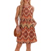image:imageWIHOLL Summer Dresses for Women 2026 Loose Crew Neck Sleeveless Sundresses Casual Swimsuit Coverup with PocketsFloral 04