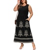 image:imageWIHOLL Summer Dresses for Women 2026 Maxi Dresses Long Flowy A Line Sleeveless Sundresses with PocketsBoho Black