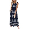 image:imageWIHOLL Summer Dresses for Women 2026 Maxi Dresses Long Flowy A Line Sleeveless Sundresses with PocketsBoho Navy