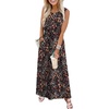 image:imageWIHOLL Summer Dresses for Women 2026 Maxi Dresses Long Flowy A Line Sleeveless Sundresses with PocketsColorful Flowers