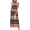 image:imageWIHOLL Summer Dresses for Women 2026 Maxi Dresses Long Flowy A Line Sleeveless Sundresses with PocketsColorful Stripes