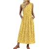 image:imageWIHOLL Summer Dresses for Women 2026 Maxi Dresses Long Flowy A Line Sleeveless Sundresses with PocketsDaisy Print