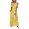 image:imageWIHOLL Summer Dresses for Women 2026 Maxi Dresses Long Flowy A Line Sleeveless Sundresses with PocketsDaisy Print