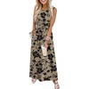 image:imageWIHOLL Summer Dresses for Women 2026 Maxi Dresses Long Flowy A Line Sleeveless Sundresses with PocketsFloral Black Flowers